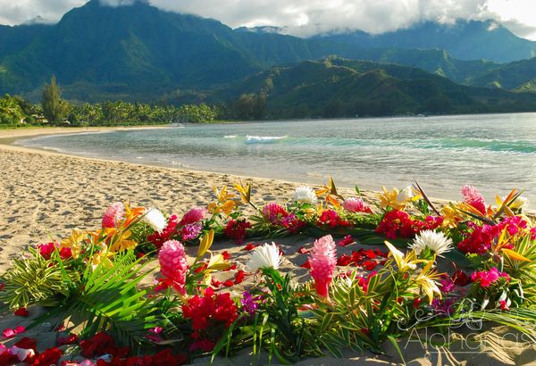 Hanalei Bay Wedding flower Ring