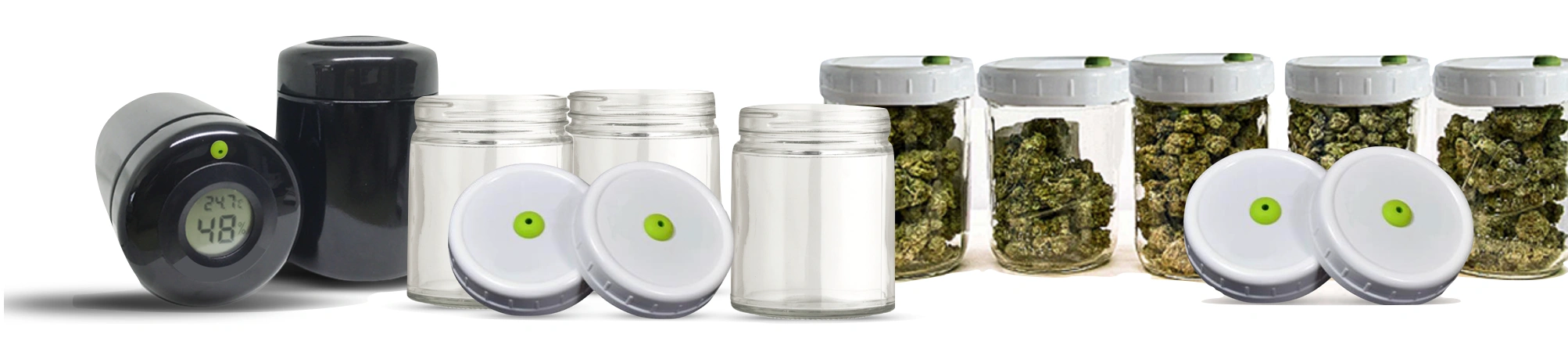 Cannabis storage with Map-Tech Lids