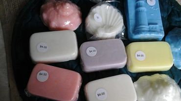 goat's milk soaps, various sizes. various fragrances