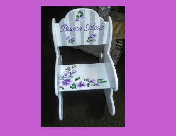 Monogrammed baby outlet chair