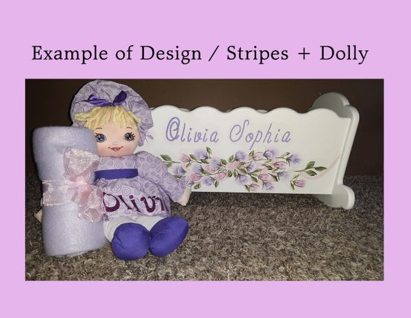 Personalized best sale doll cradle