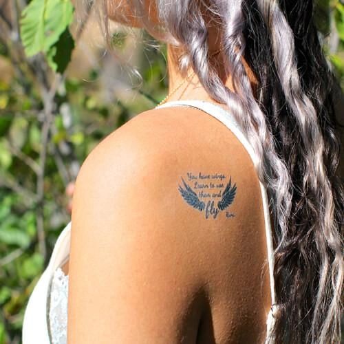 temporary tattoo - you have wings...