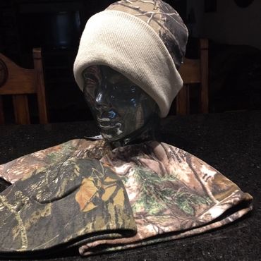 Camo Beanies! Great for hunting, fishing, or work! Let me customize for your business!