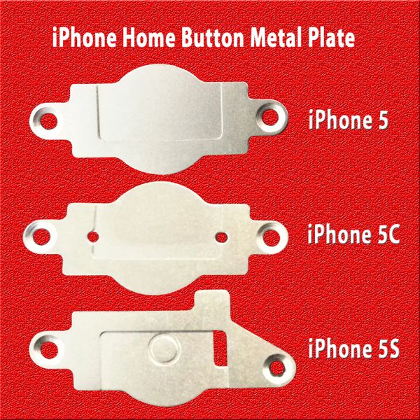 Apple iPhone Home Button Metal Plate for 5, 5C, 5S Replacement
