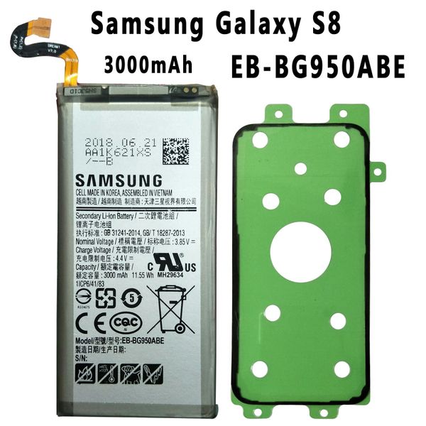 Samsung Galaxy S8 EB-BG950ABE 3000mAh G950F G950FD G950U G950A G950P G950T G950V G950R4 G950W G9500 Battery