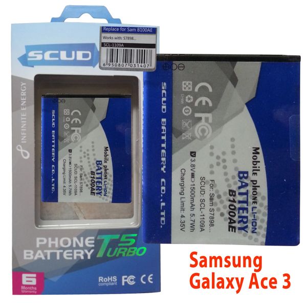 Samsung Galaxy Ace 3 Battery GT-S7898, B100AE Capacity: 1500mAh