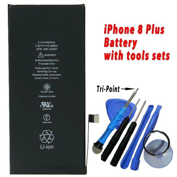 Apple iPhone 8 Plus Battery 616-00367 High Capacity 2990mAh with free tools set