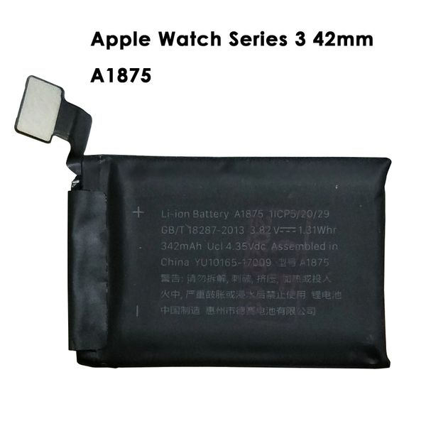 Battery Replacement for Apple Watch (GPS + Cellular) Series 3 42mm A1860 342mAh