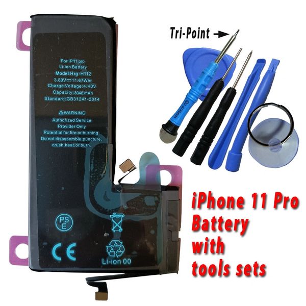 iPhone 11 Pro replacement battery 3046mAh original capacity with free tools sets