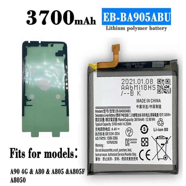 Battery Replacement for Samsung A80 A90 4G EB-BA905ABU 3700mAh Original Capacity