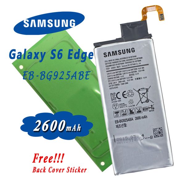 New Battery for Samsung Galaxy S6 Edge EB-BG925ABE SM-G925 Series