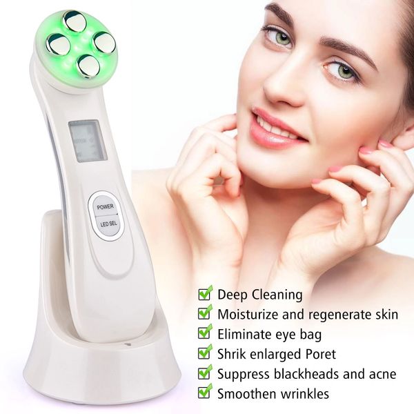 Mesotherapy Electroporation Radio Frequency Blackhead remover Facial Skin Care Device Lift Tighten Beauty Massager