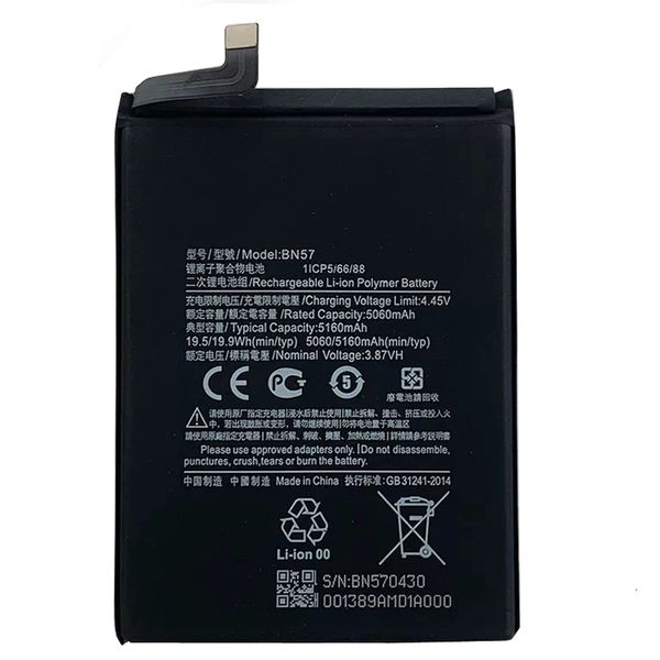 Xiaomi Poco X3 NFC BN57 5160mAh Battery Replacement iPhone Samsung