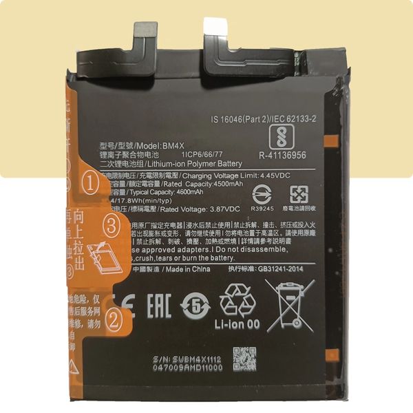 For Xiaomi MI 11 BM4X Battery Replacement 4600mAh