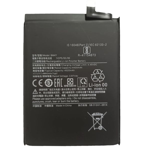 For Xiaomi Poco F3 Redmi K40 Pro BM4Y 4520mAh Battery Replacement