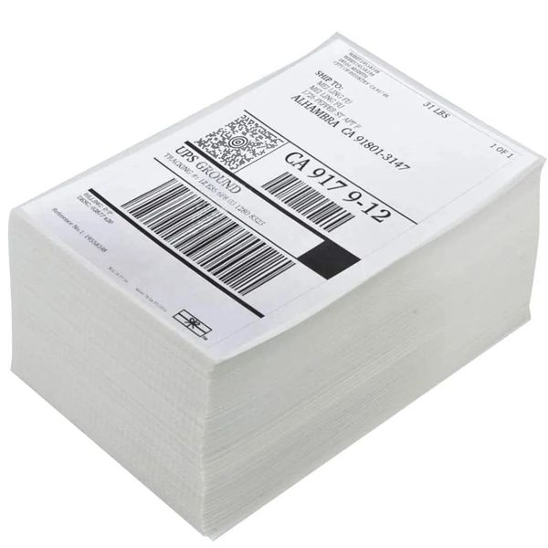 Thermal Labels 4" x 6" (100mm x 150mm) A6 500pcs per stack