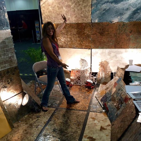 Owner and Alchemist Diane Corso Mica Revolution Trade Show Booth