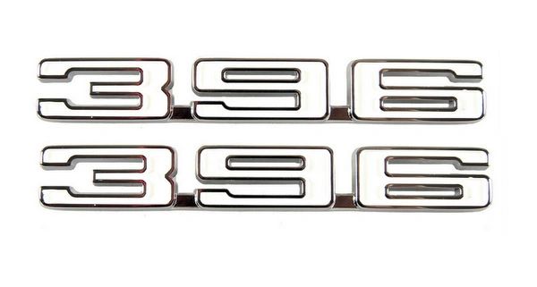 1968 Camaro "396" Fender Emblem Pair