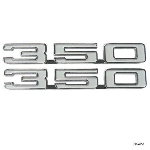 68 Camaro "350" Fender Emblem Pair