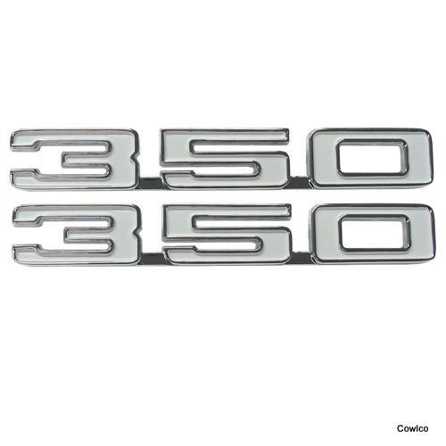 68 Camaro "350" Fender Emblem Pair