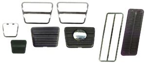 Pedal Pads Kit with Trim Manual Trans Disc Brake & Clutch