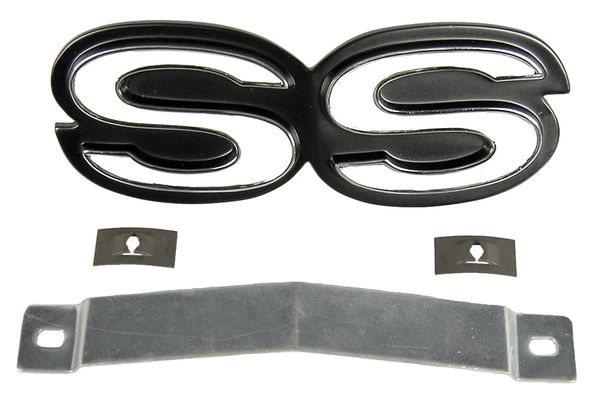 1967 1968 Super Sport SS Grille Emblem w/ Retainer & Hardware