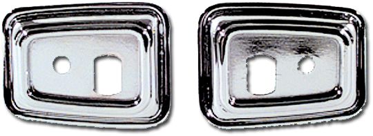 Deluxe Door Grab Handle Bezels Pair