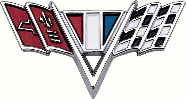 Fender "V" Flag Small Block Emblem