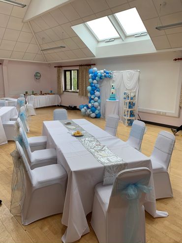 Table Cloth and Chair cover hire in any colour scheme with table runners and sashes to match 
