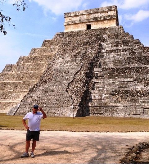 James Donaghy at Chichen Itza