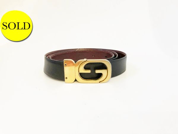 gucci reversible thin belt