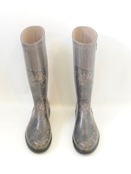 lace rain boots