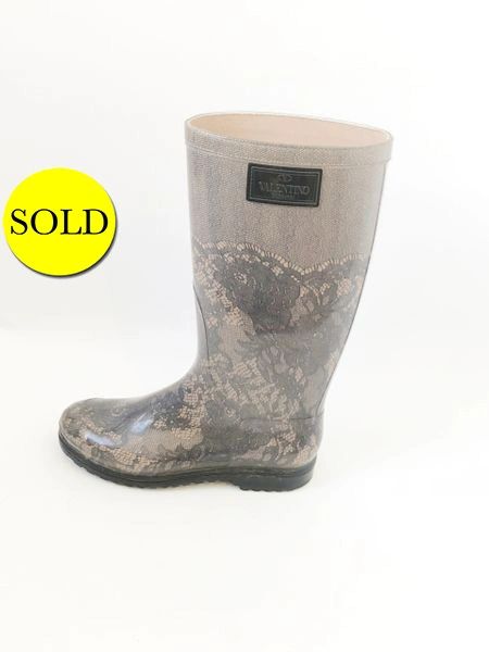 lace rain boots