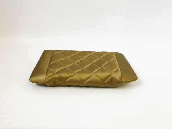 chanel satin clutch