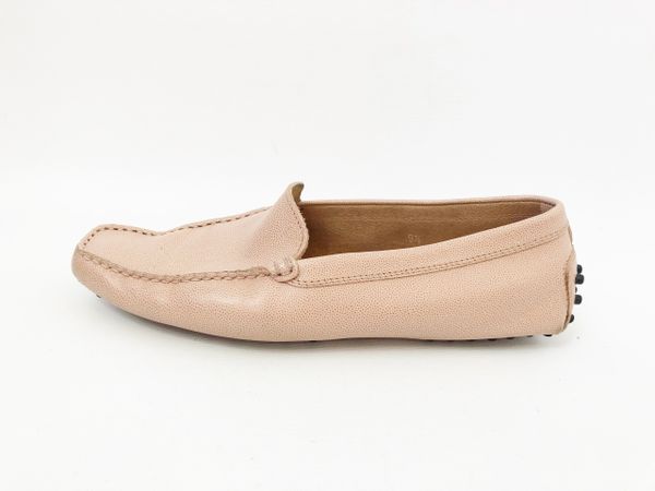 silver driving moccasins