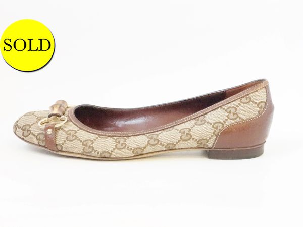 gucci ballet flat with horsebit