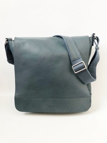 shinola slim leather messenger bag