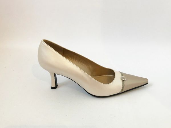 stuart weitzman cap toe pumps