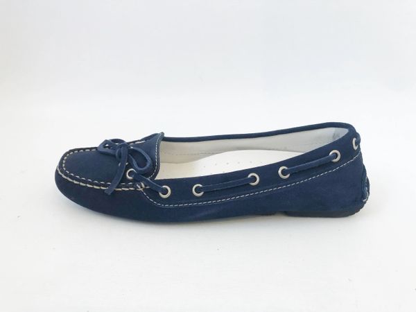 NEW FRATELLI ROSSETTI ONE BLUE SUEDE DRIVING MOCCASIN SIZE 39.5 IT (9.5 US)