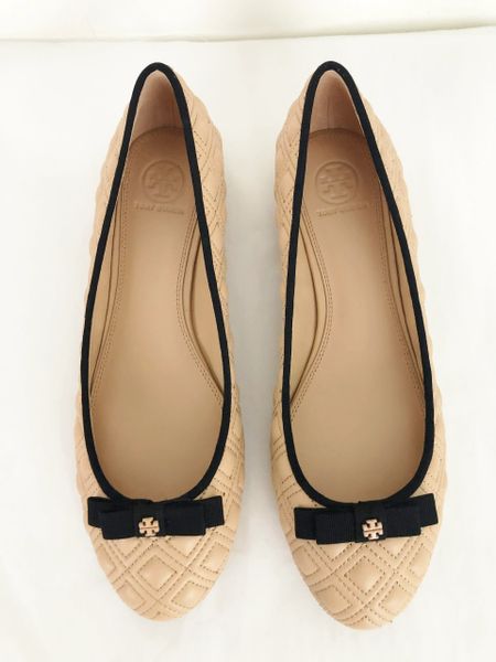 tory burch marion quilted ballet flat
