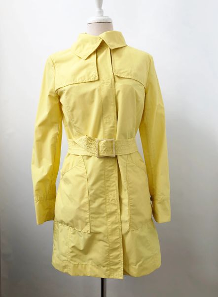 tahari yellow coat