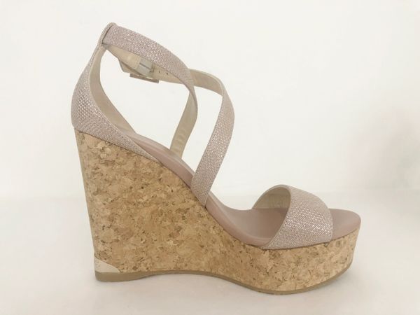 NEW JIMMY CHOO WEDGE SANDAL SIZE 38 IT (8 US) | KMK LUXURY CONSIGNMENT