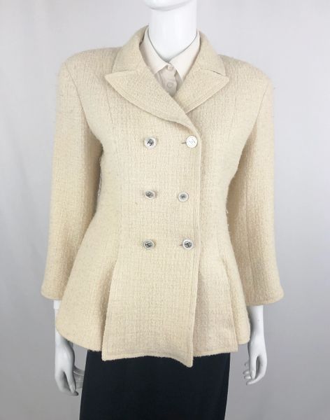 ivory boucle jacket