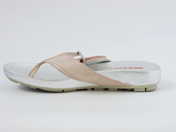 prada saffiano flip flops