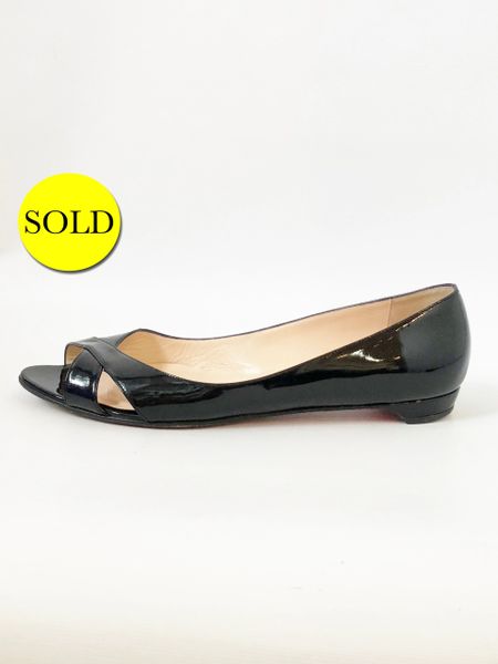 wide width peep toe flats