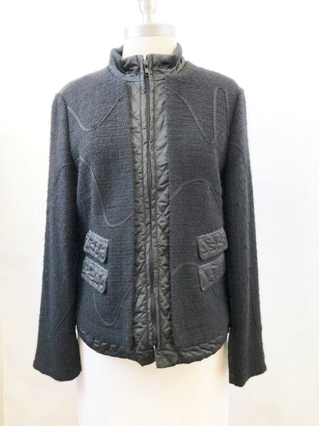 Sonia Bogner Quilted Knit Jacket Size 12 Kmk Luxury Consignment