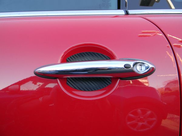 8PCS Car Door Handle Sticker Carbon Fiber Anti-Scratches Protective Films Door Side Paint Protection Car Door Handle Cup Protector Films for All Cars