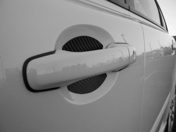 4pk Cupeez for Cars Carbon Fiber Auto Accessory Car Door Handle Scratch Cover Guards Protector Fits Dodge Durango 