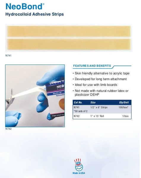 Neotech NeoBond® Hydrocolloid Adhesive Strips