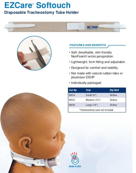 Neotech EZCare™ Tracheostomy Tube Holder